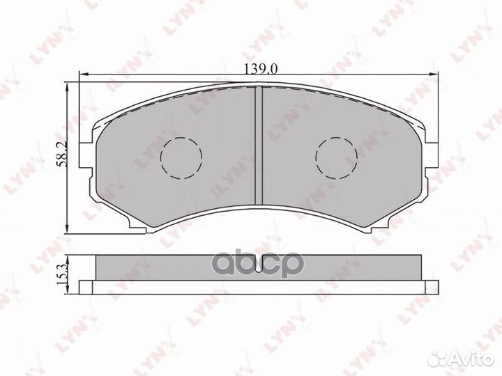 Колодки тормозные дисковые передние BD-5506 LYN