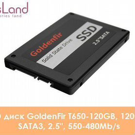 SSD диск GoldenFir T650-120GB, 120GB, SATA3, 2.5"