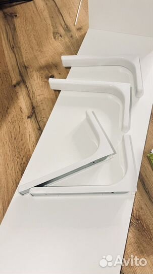 Полки настенные белые 3 штуки