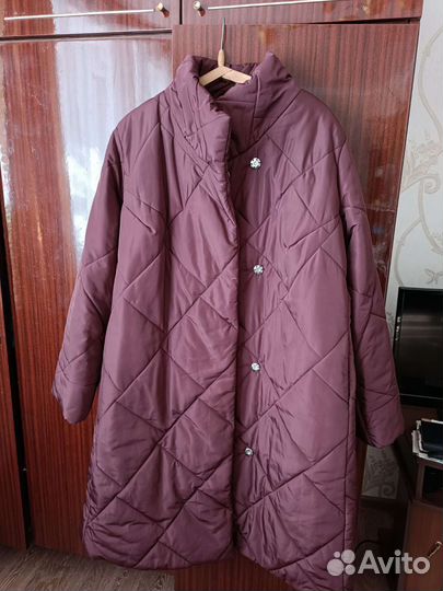 Пальто стеганое женское 60