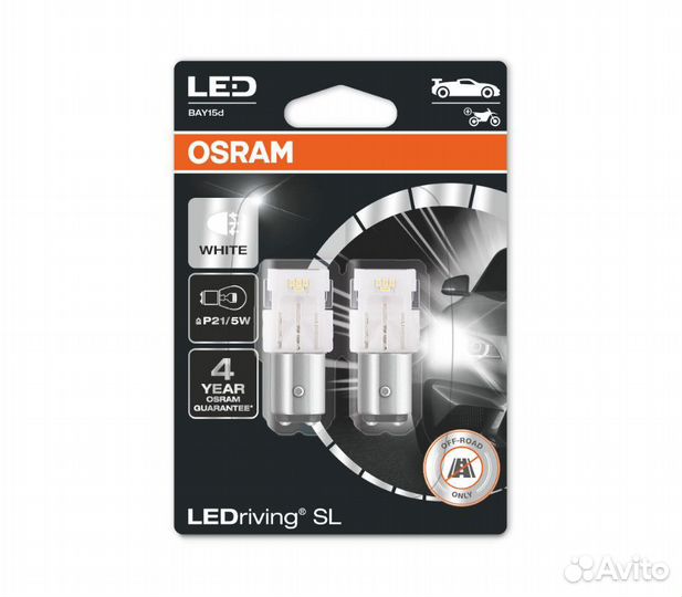 Светодиодные лампы osram ledriving P21/5W 12V 1,7W
