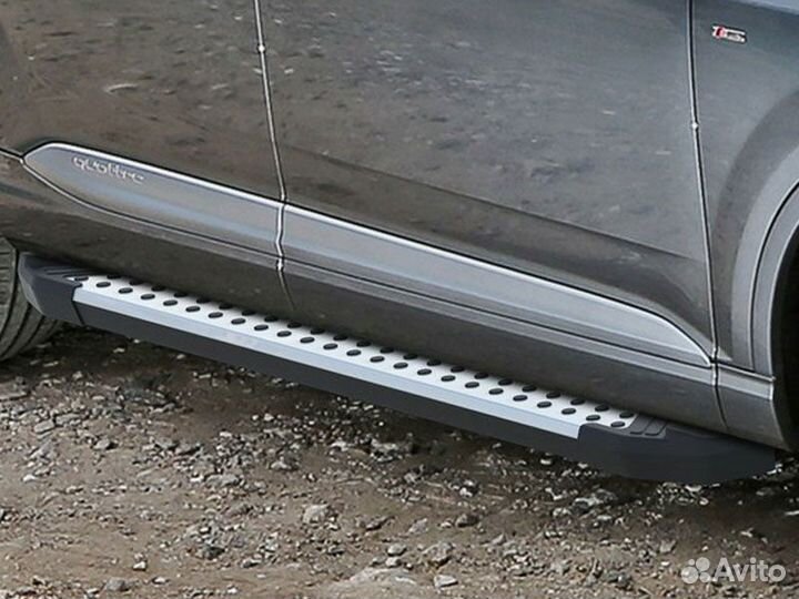 Подножки боковые пороги Hyundai Creta, 2015-2020 R