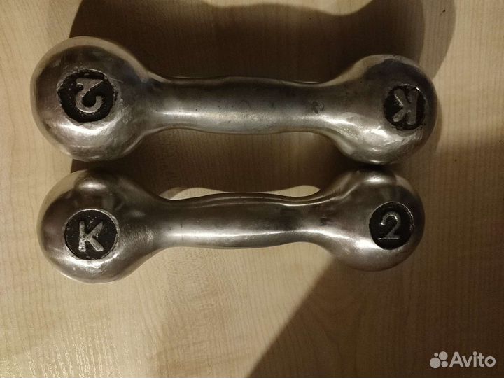 Гантели медицинские СССР в чемодане 2кг