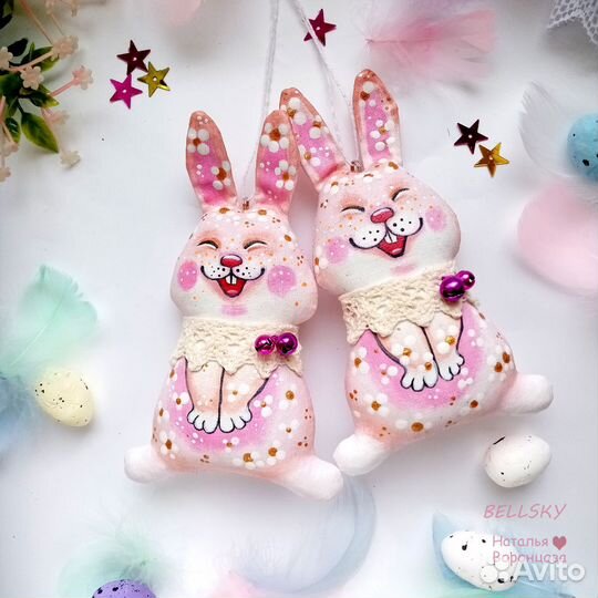 Пасхальный заяц тильда ручная работа
