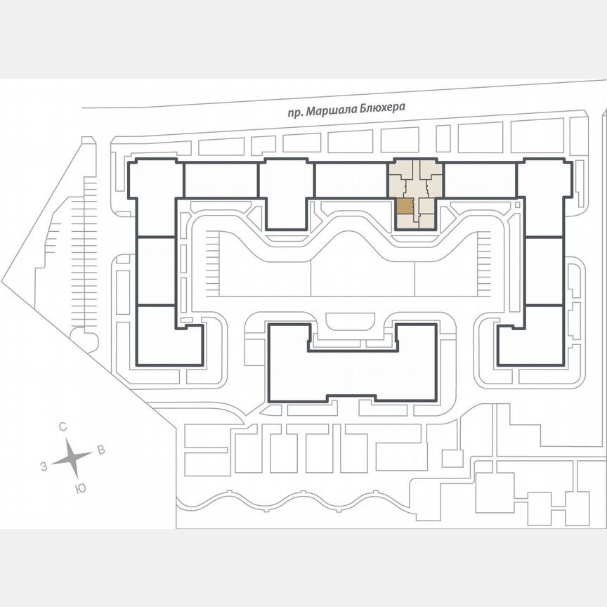 1-к. квартира, 36,1 м², 8/17 эт.