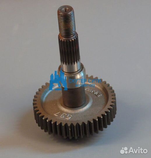 Вал заднего колеса с шестерней Honda AF-18/24 (Арт