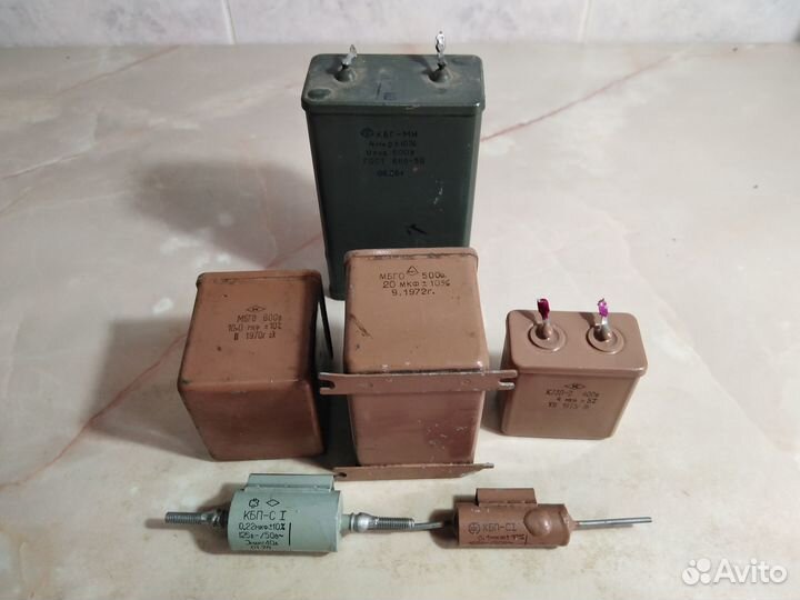 Конденсаторы и проволочные резисторы СССР