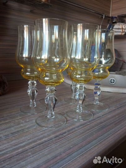 Фужеры цветное стекло СССР