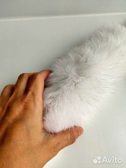 Меховая опушка песец на капюшон воротник
