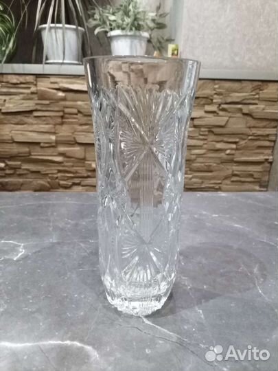 Хрустальная ваза для цветов СССР
