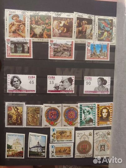 Марки разных стран, Культура, по сериям, 218 шт