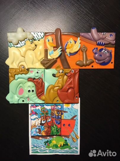 Серия киндеров сборка Ноев Ковчег,забор