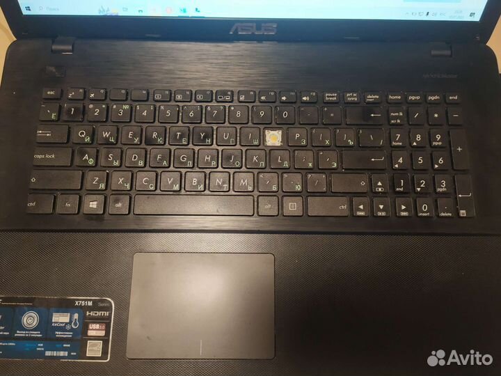 Ноутбук asus x751md (17.3)