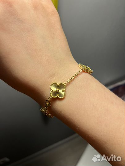 Браслет van cleef золото
