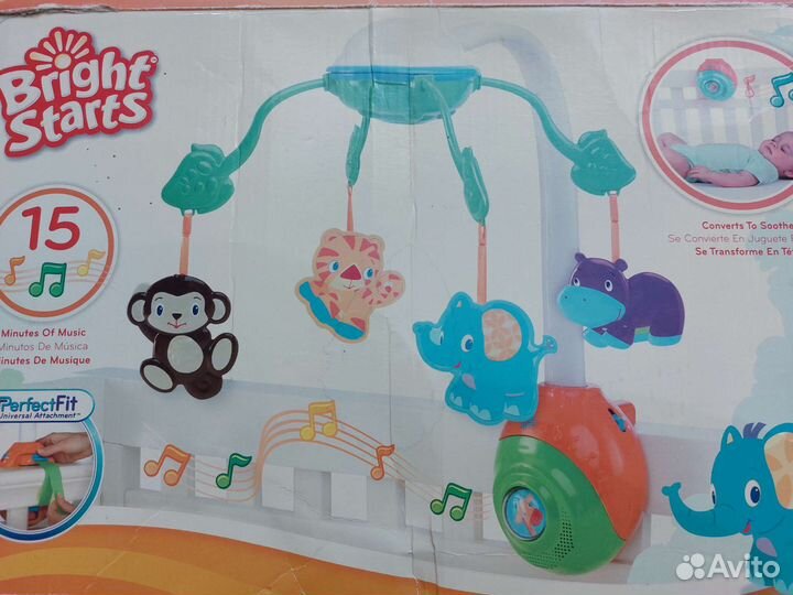 Мобиль в кроватку музыкальный