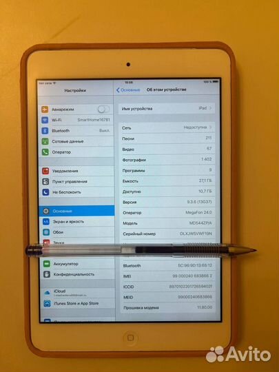 iPad mini 32 Гб + sim