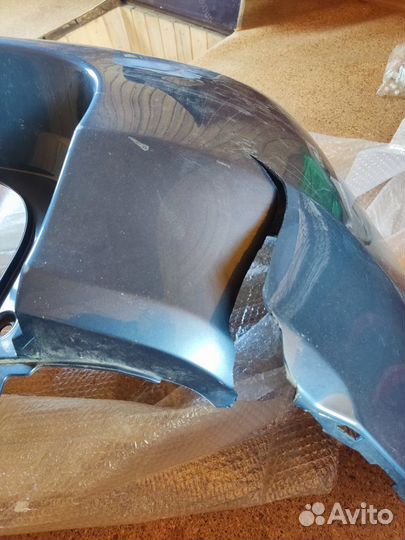 Задний бампер Nissan Terrano 2018 с повреждением