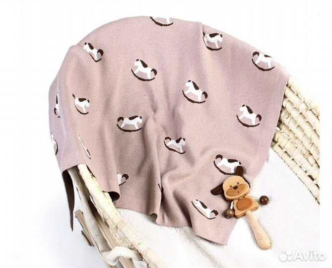 Детский плед с лошадкой