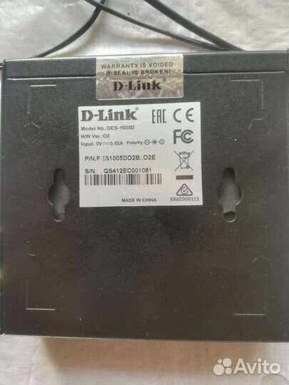Коммутатор d-link DES-1005d