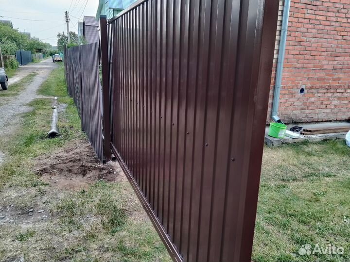 Откатные ворота под ключ с установкой