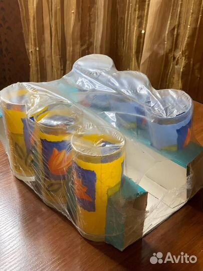 Продам стаканы высокие, в упаковке, 6 шт., Франция