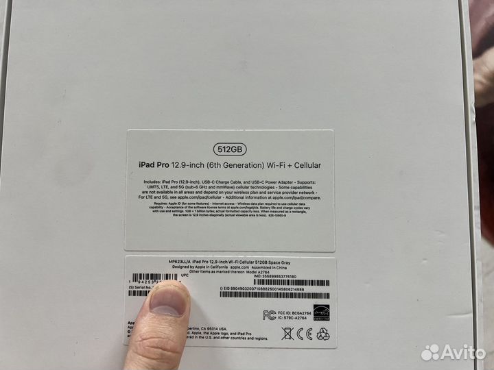 iPad pro 12.9 m2 2022 512 LTE Space gray