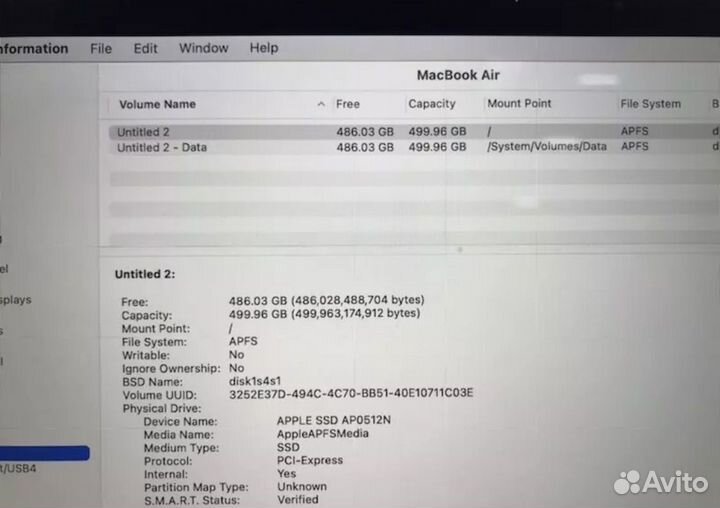 На заказ Macbook air 13 2020 8/512