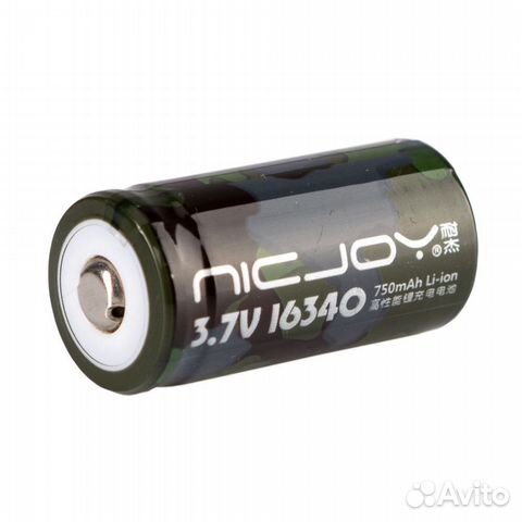 Аккумулятор NicJoy 16340 750mAh 3.7V li-ion (CR123