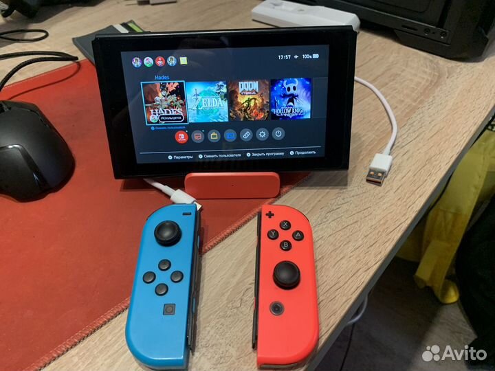 Nintendo switch rev 2 с играми