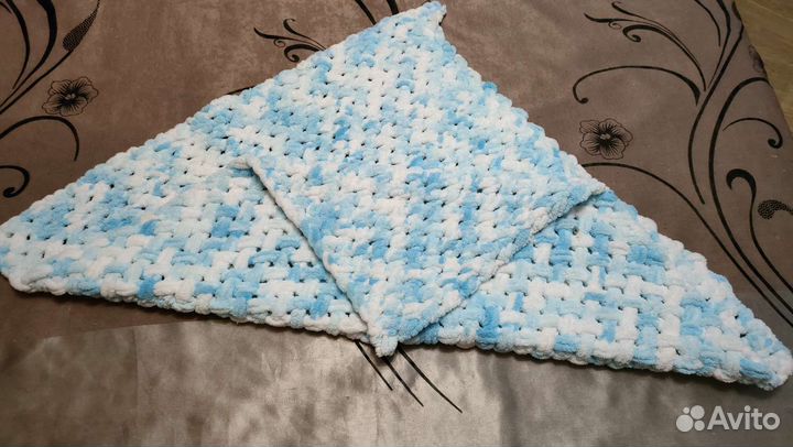 Плед детский вязаный ручная работа