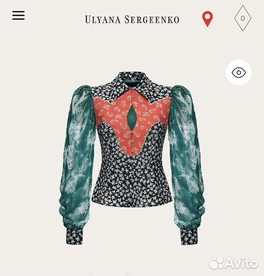 Блуза Ulyana Sergeenko оригинал