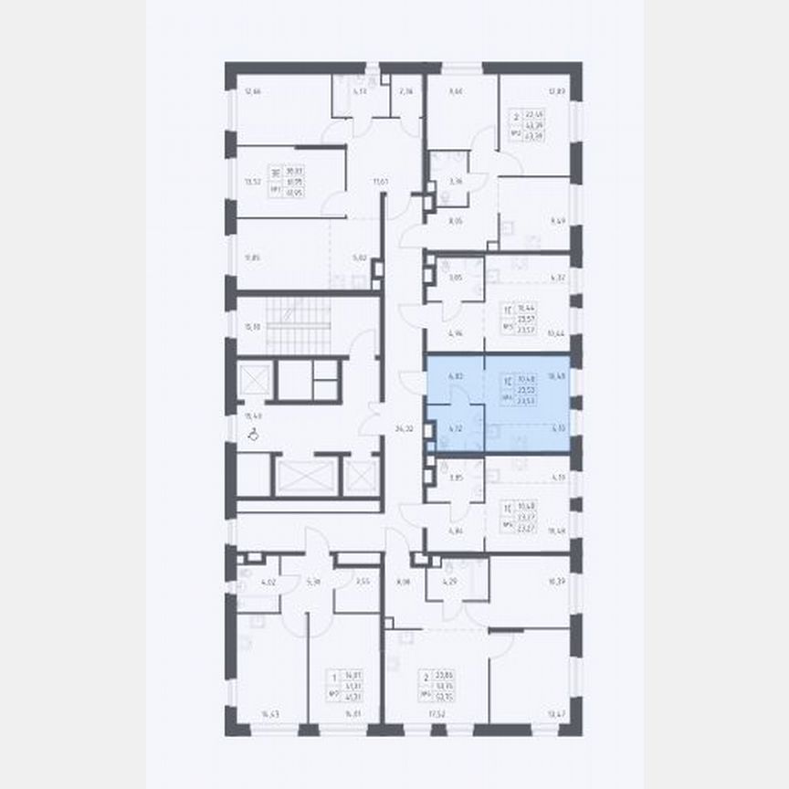 Квартира-студия, 23,5 м², 16/21 эт.