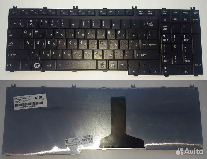 Клавиатура Toshiba X505 X500 A500 P300 L500 L505 A