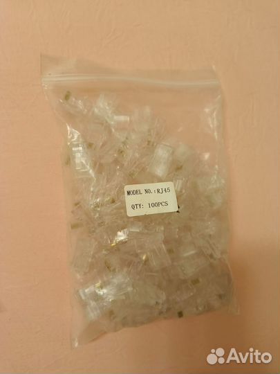Коннекторы rj 45 от 100шт упаковка