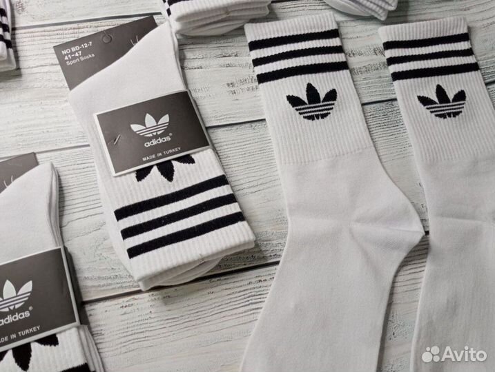 Носки Nike белые высокие