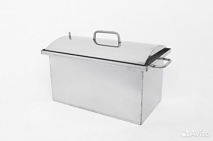 Коптильня с гидрозатвором средняя нерж. сталь