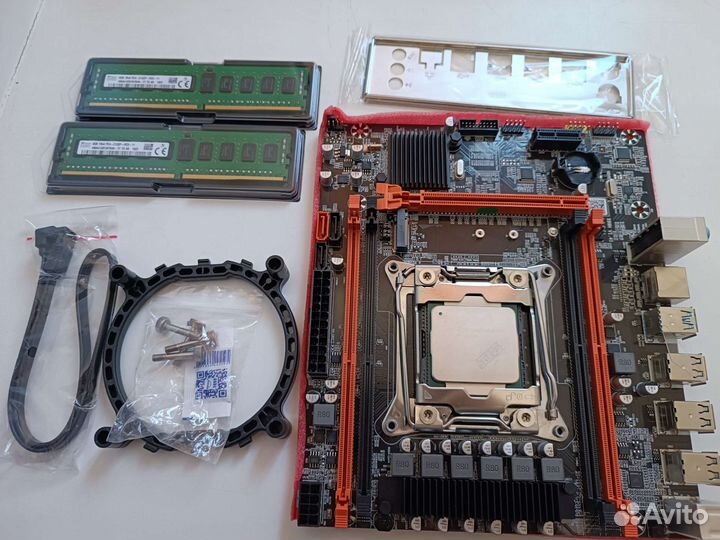 Комплект плата X99+проц e5-2640v4+ddr4 16gb