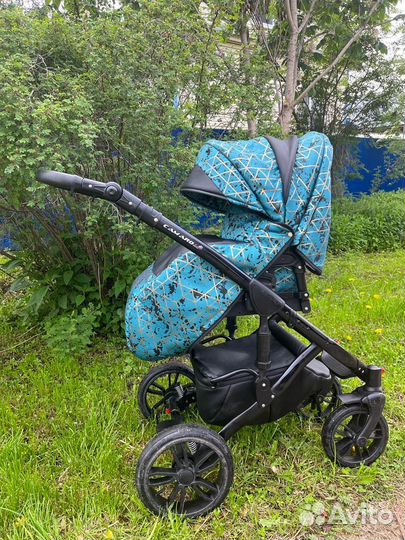 Коляска 2 в 1 эко кожа