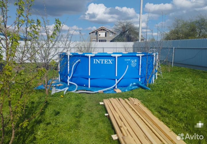 Каркасный бассейн новый