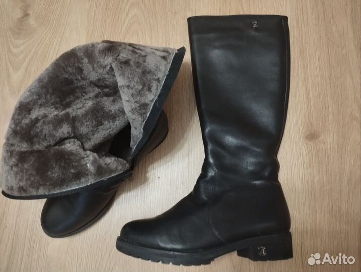 Зимние женские сапоги 38 натуральная кожа