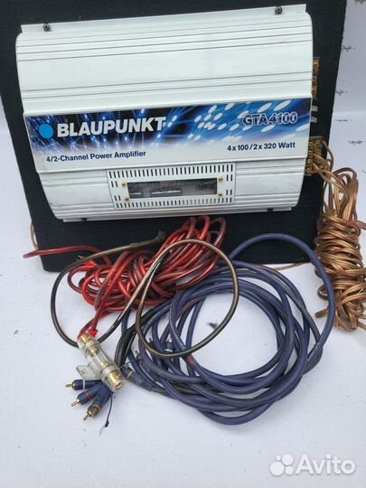 Сабвуфер Mystery+усилок Blaupunkt gta4100+провода