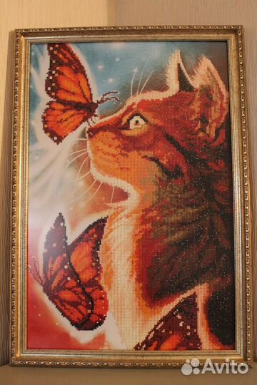 Готовая картина изалмазной мозаики/багет.рама44х64