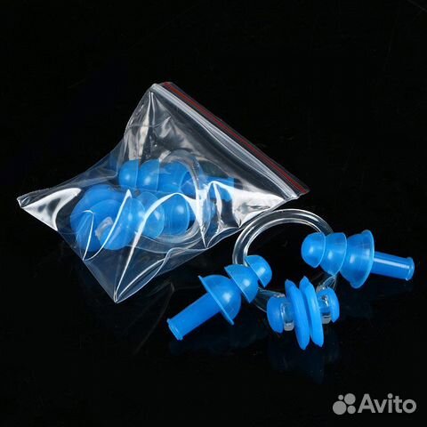 Набор для плавания в zip-lock, беруши и зажим
