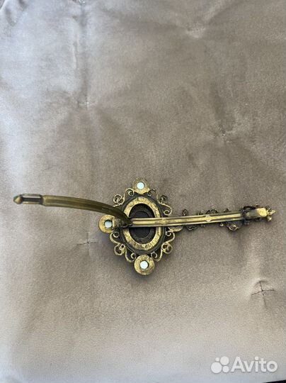 Заколка для волос с камеей и жемчугом France