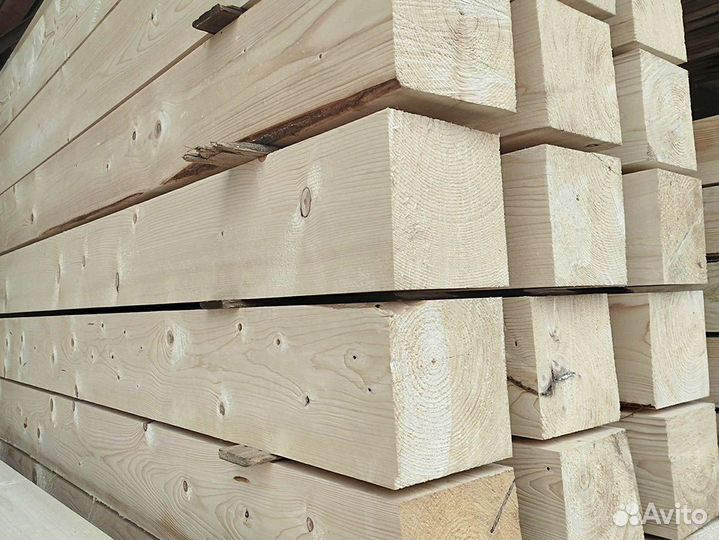 Строганный брус 200х200х6000 ель Сухой