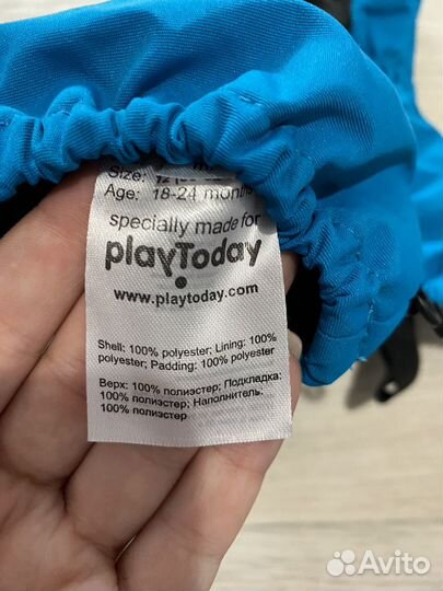 Варежки Краги на 1-2 года