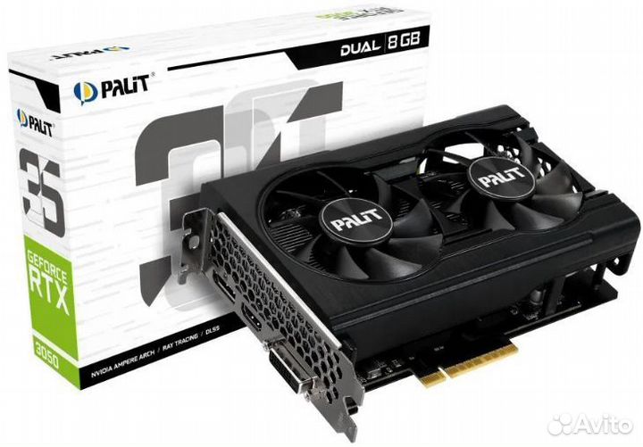 Видеокарта RTX 3050 /8gb /Palit Dual