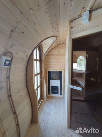 Бaня-бoчкa Xoббит