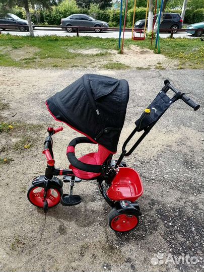 Детский велосипед вд4/1 черный с красным NikaKids