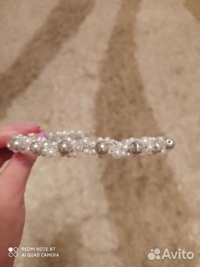 Ободок для волос свадебный